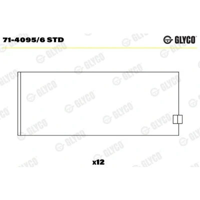Bild av Vevstakslager GLYCO 71 4095/6 STD