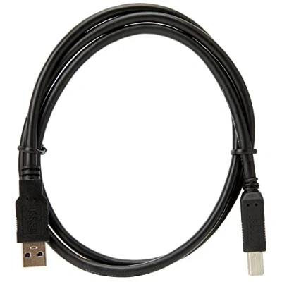 Bild av PremiumCord USB 3.0 A B anslutningskabel 1 m, datakabel SuperSpeed upp till 5 Gbit/S, laddkabel, typ kontakt kontakt, 9 pin, färg svart, längd ku3ab1bk