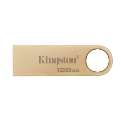 Bild av Kingston DataTraveler SE9 Gen 3 128GB 220MB/s läsnings Metall USB 3.2 1 Guld