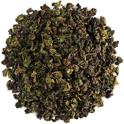 Bild av Tie Guan Yin Oolong Te Barmhärtighetens Gudinna Av Järn Wu Long Från Kina Kinesiskt Blått Tieguanyin