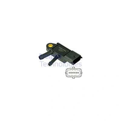 Bild av DELPHI DPS00016 Capteur, pression des gaz échappement RENAULT: Clio 4, Kadjar, MEGANE 3, NISSAN: Qashqai / Qashqai+2 I, X Trail, SUZUKI: Vitara IV SUV