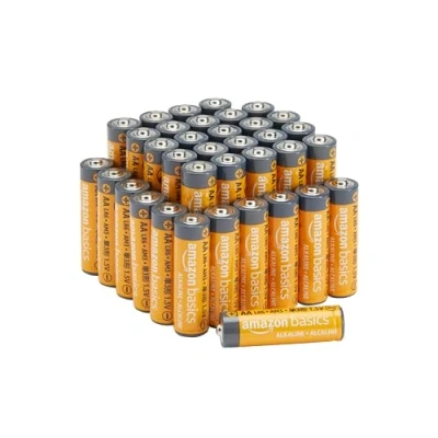 Bild av Amazon Basics Alkaliska AA prestandabatterier, 1,5 volt, 10 års hållbarhet, 36 pack