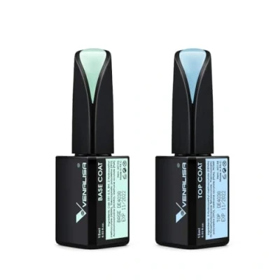 Bild av Venalisa 15 ml överlack topprock &amp; underlack baslack, långvarig och överlackset för gel nagellack, UV nagelkonst, salongdesign