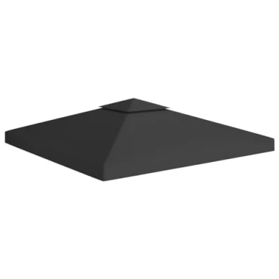 Bild av vidaXL Paviljongtak med ventilering 310 g/m² 3x3 m svart