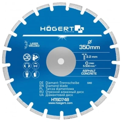 Bild av Hogert Technik HT6D748 Plaque séparatrice, meuleuse d&#039;angle 350 3.2 5.500