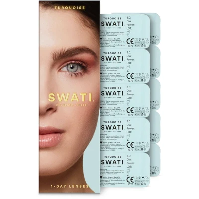 Bild av SWATI Cosmetics Coloured Lenses 1 Day Turquoise 5 pcs