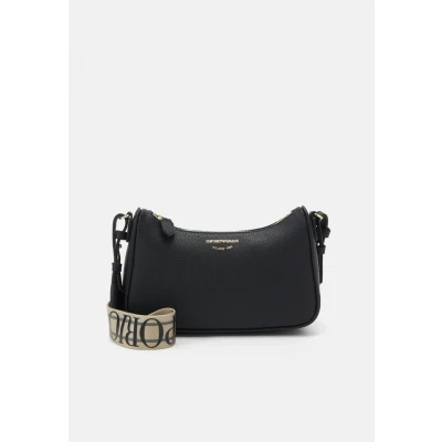 Bild av Emporio Armani Baguette Axelremsväska nero/silvercoloured, Storlek: One Size, Nero/silver coloured