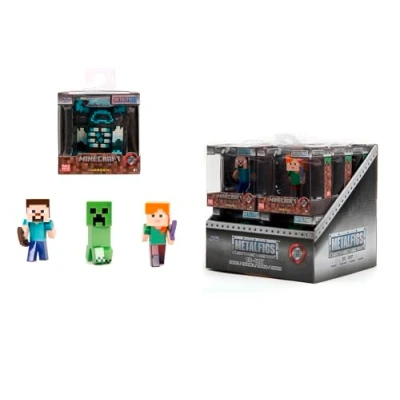 Bild av Jada Toys 253260003 Minecraft Nanofigurer i Metall Från Toys, Perfekta att Samla, 6 cm, 3 år, Slumpmässigt Urval