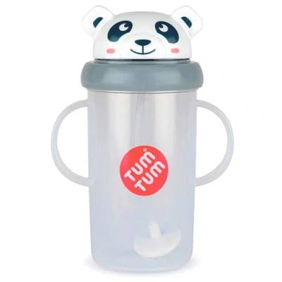 Bild av TUM Tippy Up Free Flow sippy Cup (ingen ventil), kopp för småbarn, 200 ml, BPA fri (Pip Panda 300 ml)
