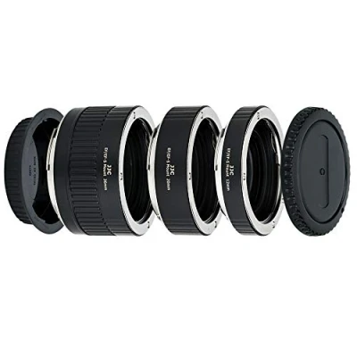 Bild av JJC 3 delat (12 mm/20 mm/36 mm) metall automatisk makroförlängningsrör för Canon EOS kamera