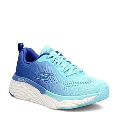 Bild av Skechers Max Dämpande Elite Mesh Snörning Blå/Ljusblå 8 B (M), Blå ljusblå, 38 EU