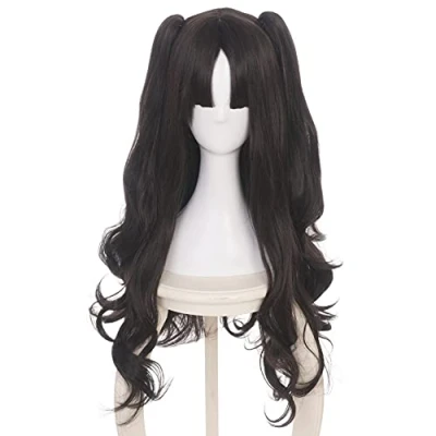 Bild av HIROAKIYA Ishtar Rin Tohsaka Wig, Fate Cosplay Wig Clip Ponytails with Cap