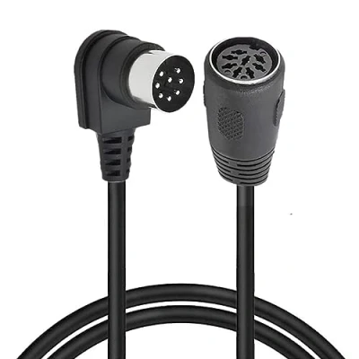 Bild av HUHANGGod 8 stifts MIDI hane 90 grader till hona, polig ljudkabel för Bang Olufsen PowerLink MK2 (1,5 m)