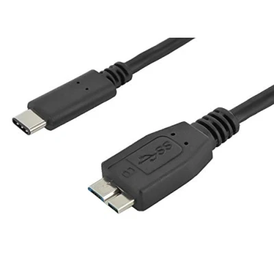 Bild av PremiumCord USB C till Micro 3.0 B anslutningskabel 1 m, datakabel upp 5 Gbit/s, 3.1 typ kontakt kontakt, 3 x skärmad, färg svart, längd m