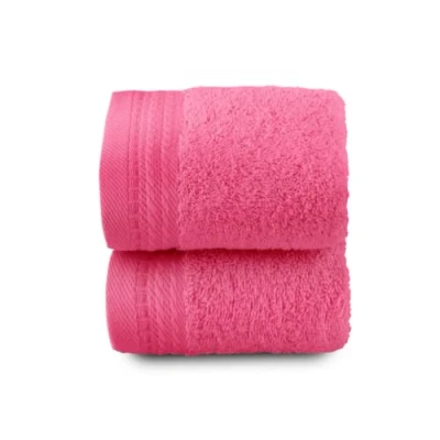 Bild av Top Towel Premium stora badhanddukar 2 ansiktshanddukar eller bidé 30 x 50 cm 100% bomull 600 gram jordgubbe