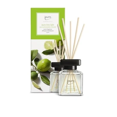 Bild av ipuro Essentials Rumdoft LIME LIGHT 50 ml Rumfräschare med citrongräs, bergamott, apelsin, pelargon, liljekonvalj och vaniljblommor doft diffuser pinnar luftrenare för lägenhet
