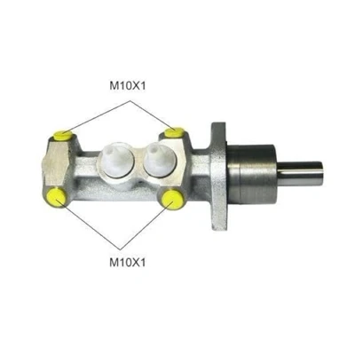 Bild av HELLA 8AM 355 501 841 Maître Cylindre 22,2 Fonte grise M10 x 1 (x4) FIAT: Grande Punto 3/5 portes, II portes
