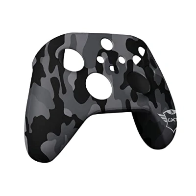Bild av Trust Gaming GXT 749K Xbox Controller hud, halkfritt silikonskyddsfodral för trådlös seriens X/S kontroll, skyddstillbehör spelkontroll kamouflage svart