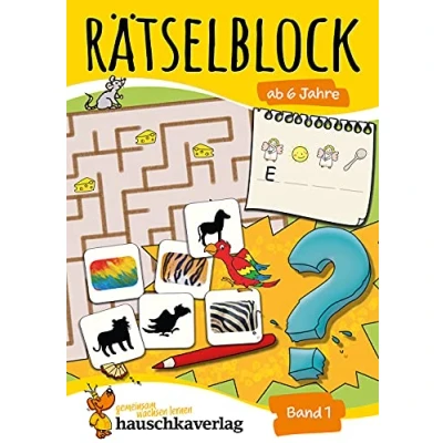 Bild av Ratseln, knobeln, logisches denken t631 ratselblock ab 6 jahre, band 1: Kunterbunter Rätselspaß: Labyrinthe, Fehler finden, Suchbilder, Wörtergitter, Sudokus u.v.m.
