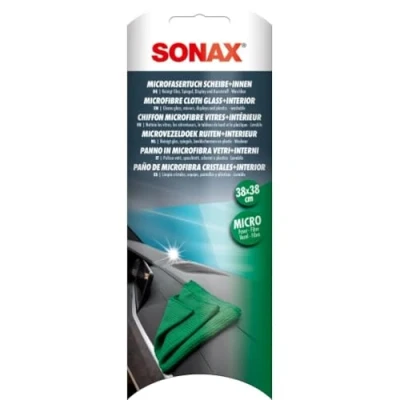 Bild av SONAX Mikrofiberduk fönster+interiör (1 st) rengör fönster, speglar, instrumentbräda och plast Ref: 04984000