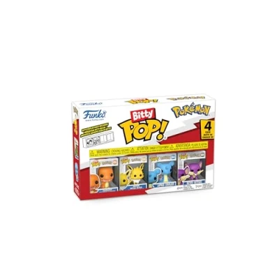 Bild av Funko Bitty Pop! Pokemon Charmander 4PKE en överraskande mystisk minifigur 0,9 tum (2,2 cm) samlarobjekt Stapelbar displayhylla ingår presentidé party lagringsväskor