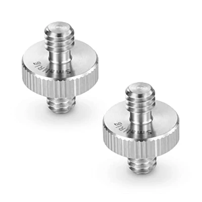 Bild av SMALLRIG 1/4&quot; till hangängad skruvadapter Dubbelhuvudtapp för kameraburmonitor LED mikrofon, paket med 2 828