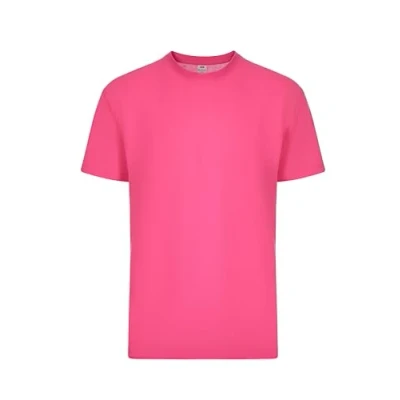 Bild av Mukua Derby, unisex polyester känsla bomull T shirt, rosa färg, storlek 4XL, Fluorrosa, 4XL