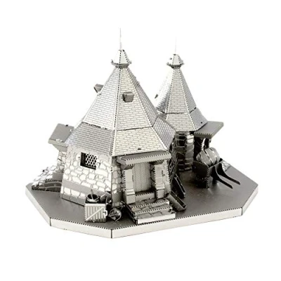 Bild av Fascinations MMS441 Metal Earth metallbyggsatser Harry Potter Hagrid&#039;s hatt, laserskuren 3D konstruktionssats, metallpussel, gör det själv modellbyggsats med 2 metallplattor, från 14 år