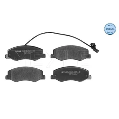 Bild av MEYLE 025 251 7218/W Jeu de plaquettes frein ORIGINAL Quality Essieu arrière contact signal d&#039;usure inclus avec tôle anti bruit