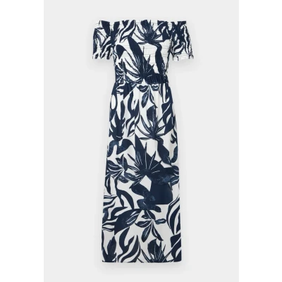Bild av VILA Vilisa OFF Shoulder MIDI Smock Dress Vardagsklänning, Storlek: 42, Navy blazer