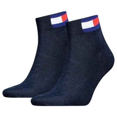 Bild av Tommy Hilfiger TH UNI TJ QUARTER 2P FLAG, svart, 39 42 EU