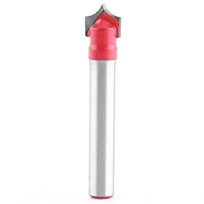 Bild av 6mm Schaft 3D CNC Gravur Schaftfräser V Nut Nadelspitze Fräser Holzbearbeitung Bit Handwerker Carving Tool Fräswerkzeug(8MM)