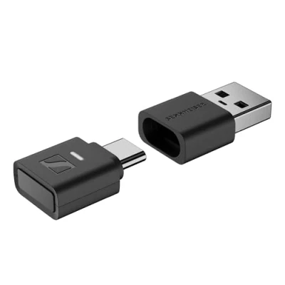 Bild av Sennheiser BTD 700 Bluetooth USB dongel aptX Lossless, Auracast, Plug &amp; Play ljudsändare för hörlurar och högtalare Ultra låg latens, 5.4, C A kompatibel