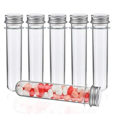 Bild av Mocraft 30 plastprovrör transparent provrör med skruvlock 45 ml för blomvas pärlor laboratorium