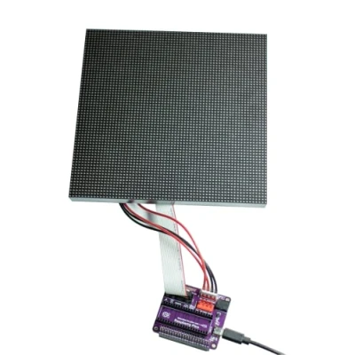Bild av SEENGREAT RGB LED matris displaykit för Raspberry Pi och Pico, inklusive skärm, 64 x pixlar, 3 mm stigning 4096, omvandlare, HUB75, gränssnitt, typ C DC 044