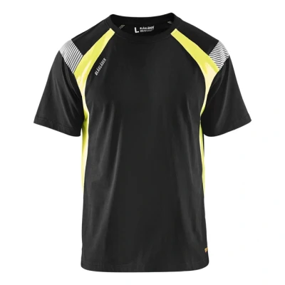 Bild av T SHIRT 3332 1030 VARSEL SVART/GUL L Beijerbygg Byggmaterial