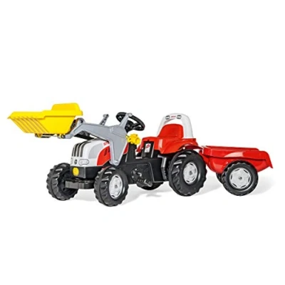Bild av Rolly Toys 023936 rollyKid Steyr CVT 6165 racertraktor med berlock (för barn från 2,5 till 5 år, bakkoppling)