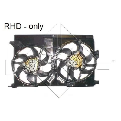 Bild av NRF 47316 ventilateur Moteur 320 12 250/250 avec cadre du de radiateur (encadrement) SAAB: 9 3 Break