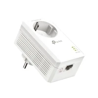 Bild av TP Link TL PA7017P AV1000 Gigabit Powerline adapter med eluttag (1x port, Plug and Play, energisparande, kompatibel HomePlug AV adapter)
