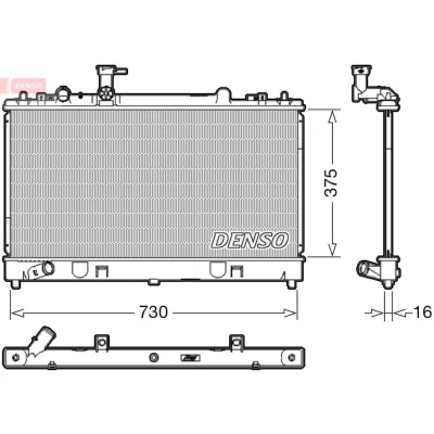 Bild av Kylare, motorkylning DENSO DRM44037