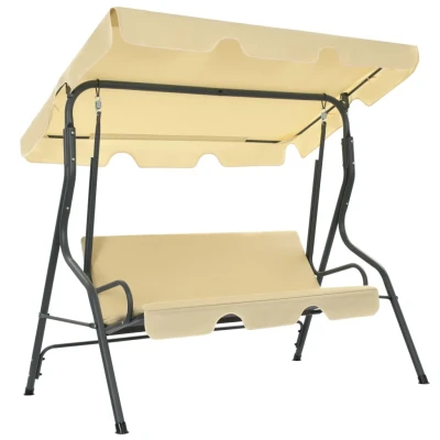 Bild av VidaXl Hammock Gräddvit 170X110X153 Cm