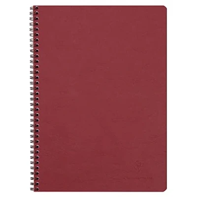 Bild av Clairefontaine 781420C spiralhäfte åldersväska (DIN A4 21 x 29,7 cm, 50 ark, 90 g, rutig) 1 st röd