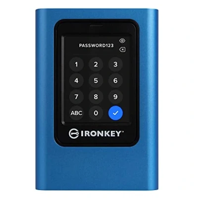 Bild av Kingston IronKey Vault Privacy 80 Extern SSD FIPS 197 certifierad &amp; XTS AES 256 bitars krypterad Upp till 250 MB/s läsning, skrivning IKVP80ES/960G