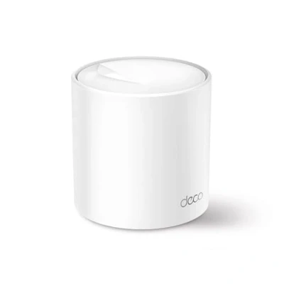 Bild av TP Link Deco X50 Mesh WLAN set (1 pack), AX3000 Dual Band Router &amp; Repeater (räckvidd upp till 232 m², WPA3, perfekt för stora hem, kompatibel med Amazon Alexa, 3 x Gigabit portar), vit