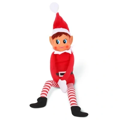 Bild av Elves Behavin Badly, röd, 30 cm lång bendocka, söt, fräck, flicka eller pojke, älva, älvleksak (flicka)