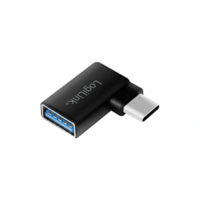 Bild av LogiLink AU0055 USB 3.2 Gen 1, C till A adapter, 90 vinklad, svart
