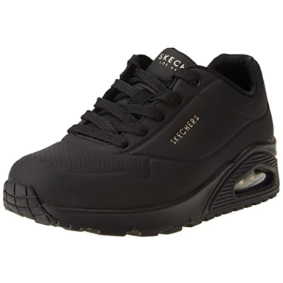 Bild av Skechers Uno Stand On Air Sneaker för kvinnor, Svart/Svart, 37 EU bred