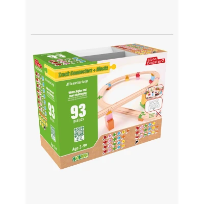 Bild av Alpha Boosterz All In One Block Box Large Tågbaneset 93 Delar