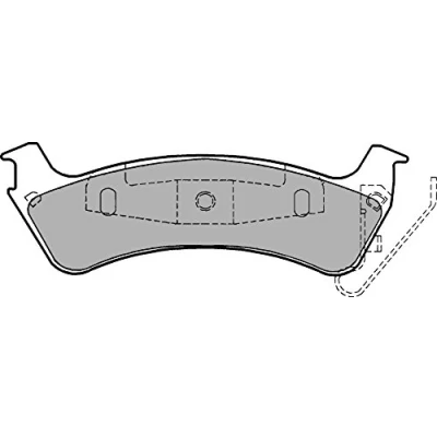 Bild av DELPHI LP1183 Jeu de plaquettes frein avec indicateur d&#039;usure tôle anti bruit sans accessoires JEEP: Grand Cherokee I