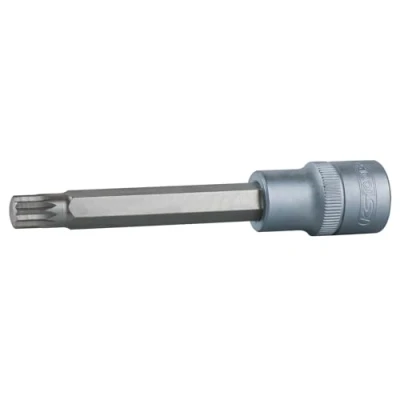 Bild av KS TOOLS 911.1353 E Hylsverktyg DIN 3120, ISO 1174 M10 Krom vanadium stål yttre polygontand, inre polygontand räfflad